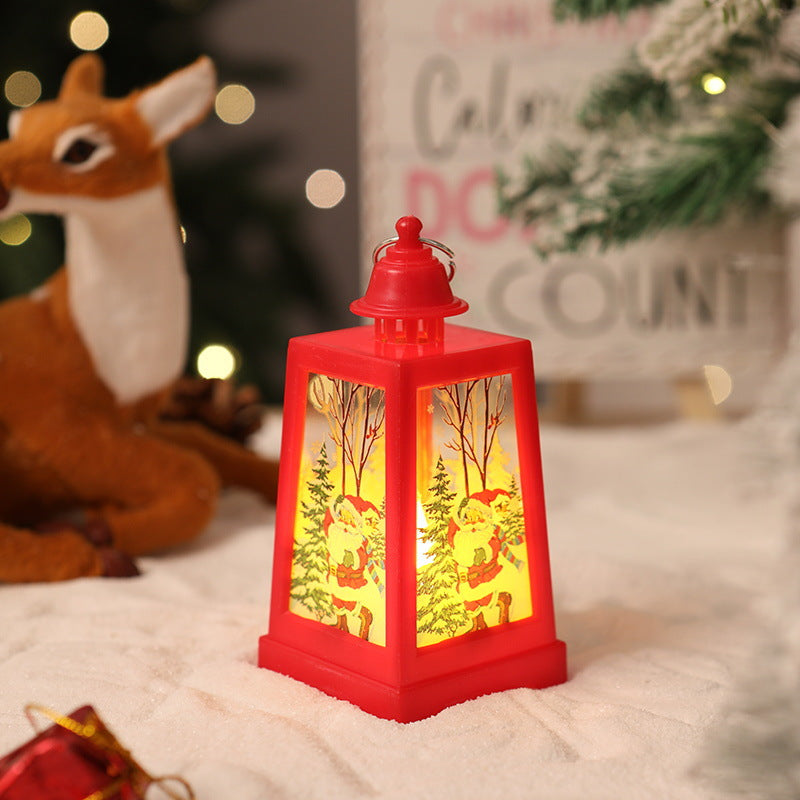 Dekorative Weihnachtslaterne mit Wintermotiven Brehn