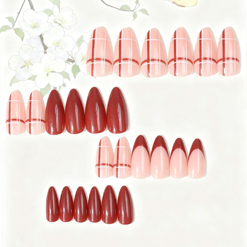 Elegante Glänzende Nagelspitzen Set Brehn