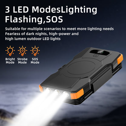 Hochleistungs-Solar-Powerbank mit Integrierter LED-Beleuchtung Brehn