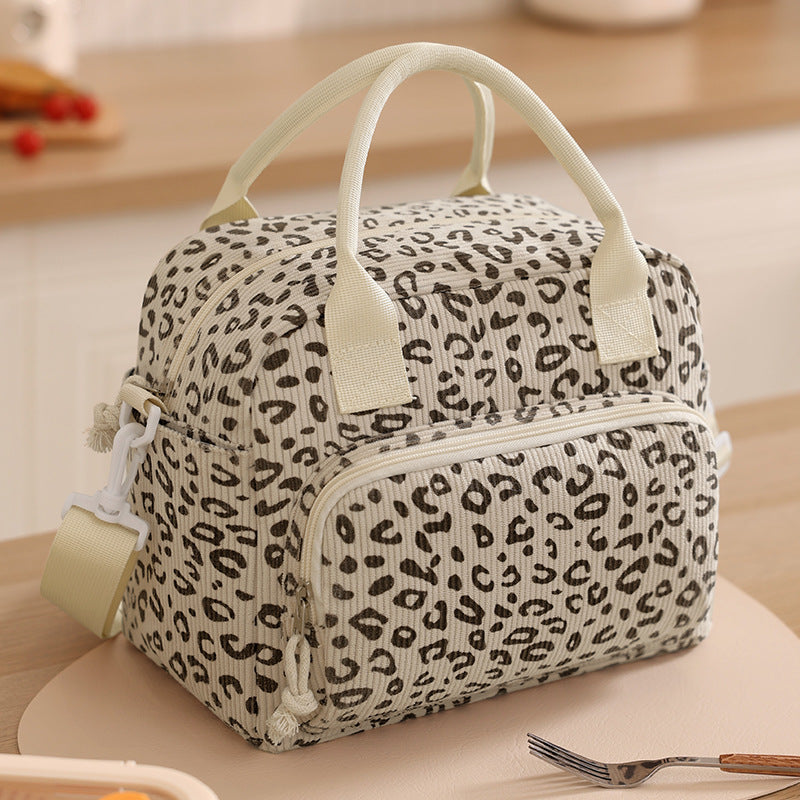 Isolierte Lunch-Tasche mit stylischem Zebra-Print Brehn