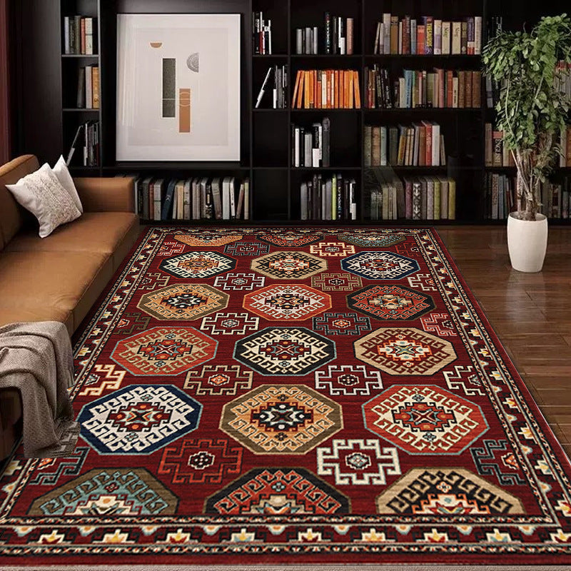 Vintage-inspirierter geometrischer Teppich