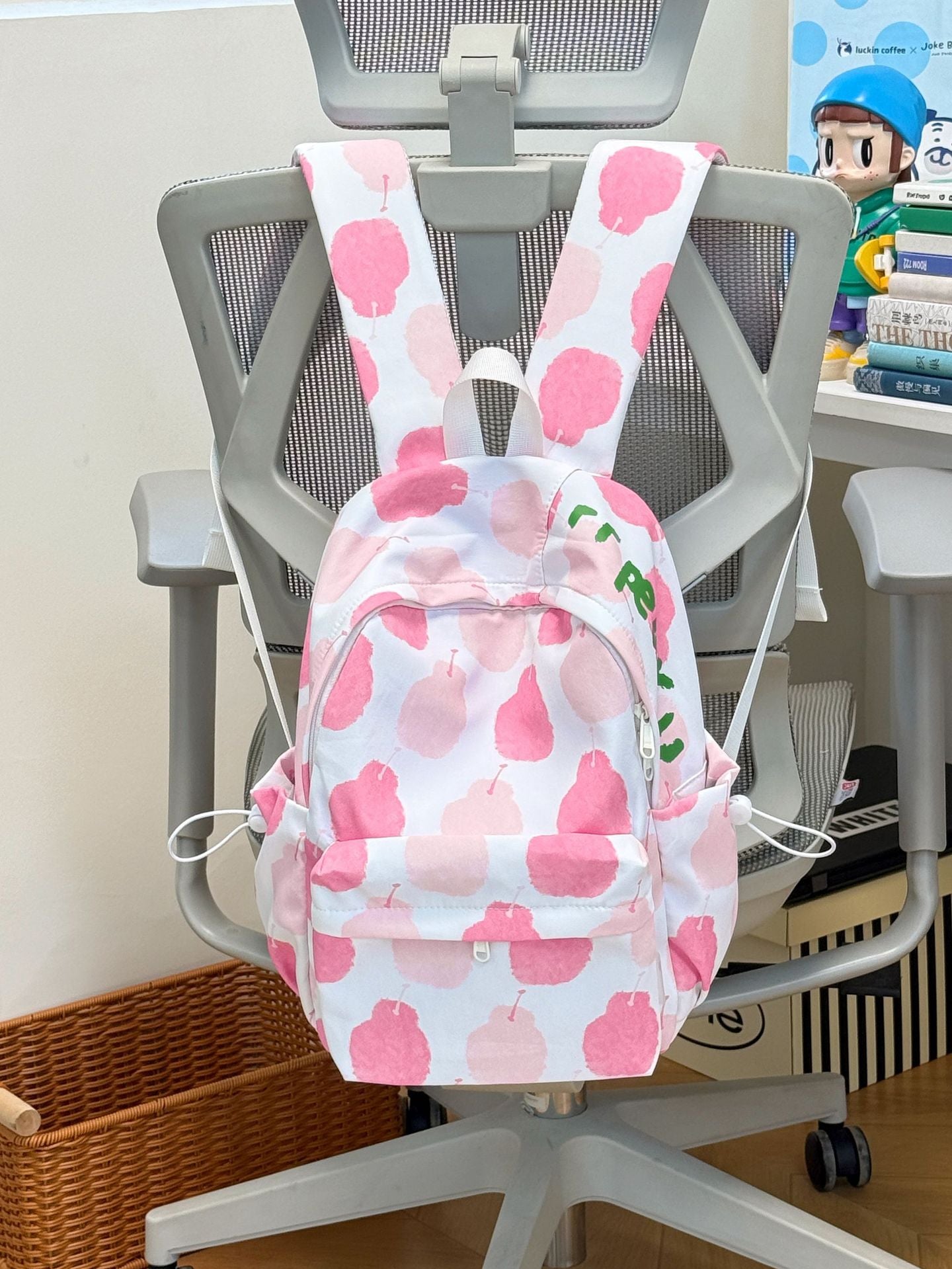 Süßer Apfelmuster-Schulrucksack
