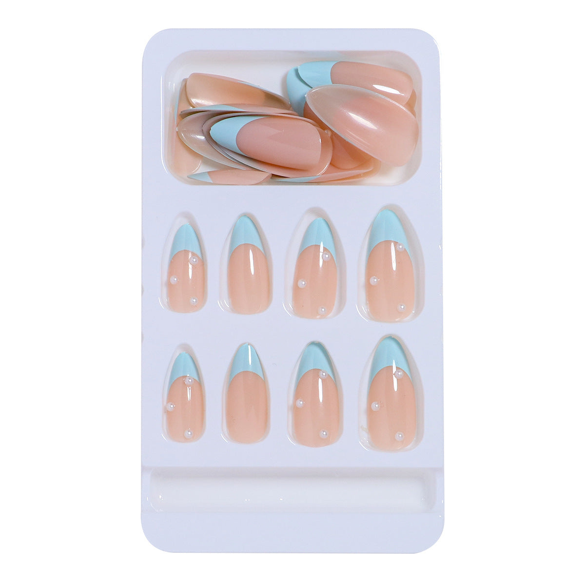 Elegantes French Tip Press-On Nail Set Brehn