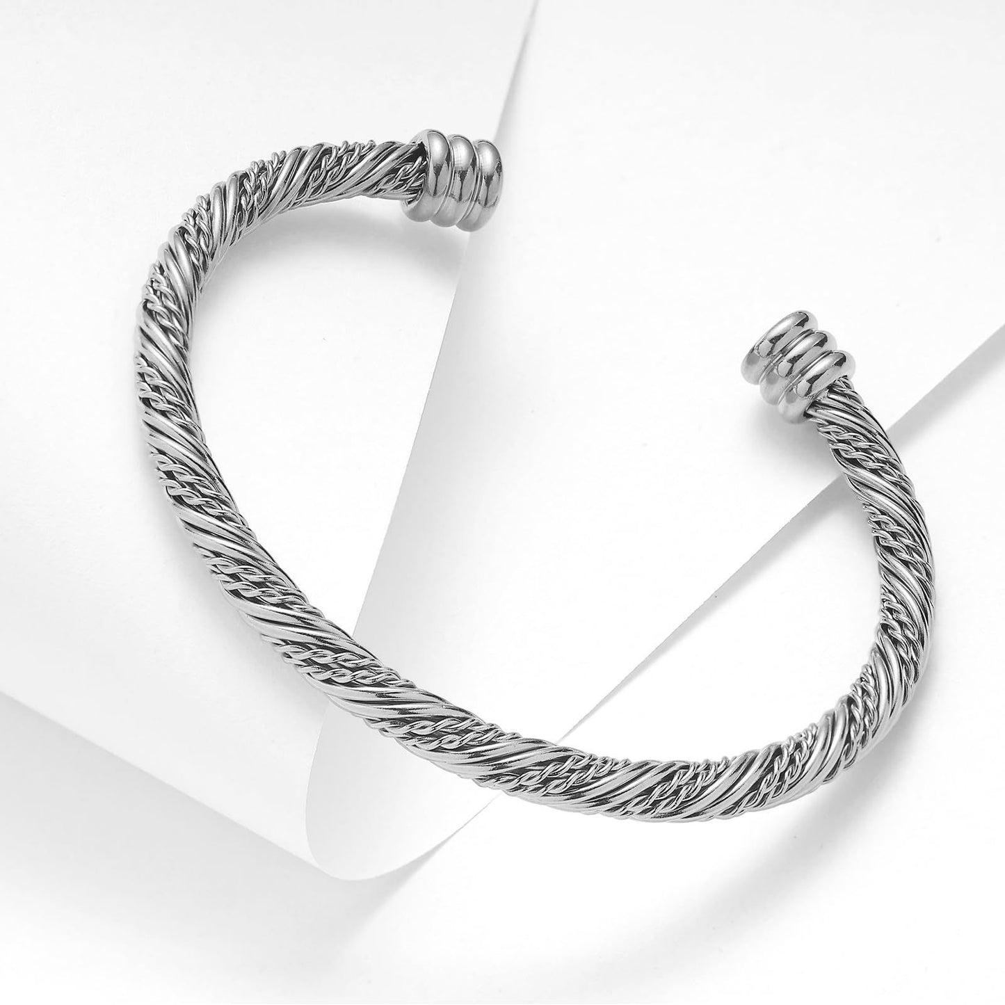 Verdrehte Kabeldesign Armreifen Brehn