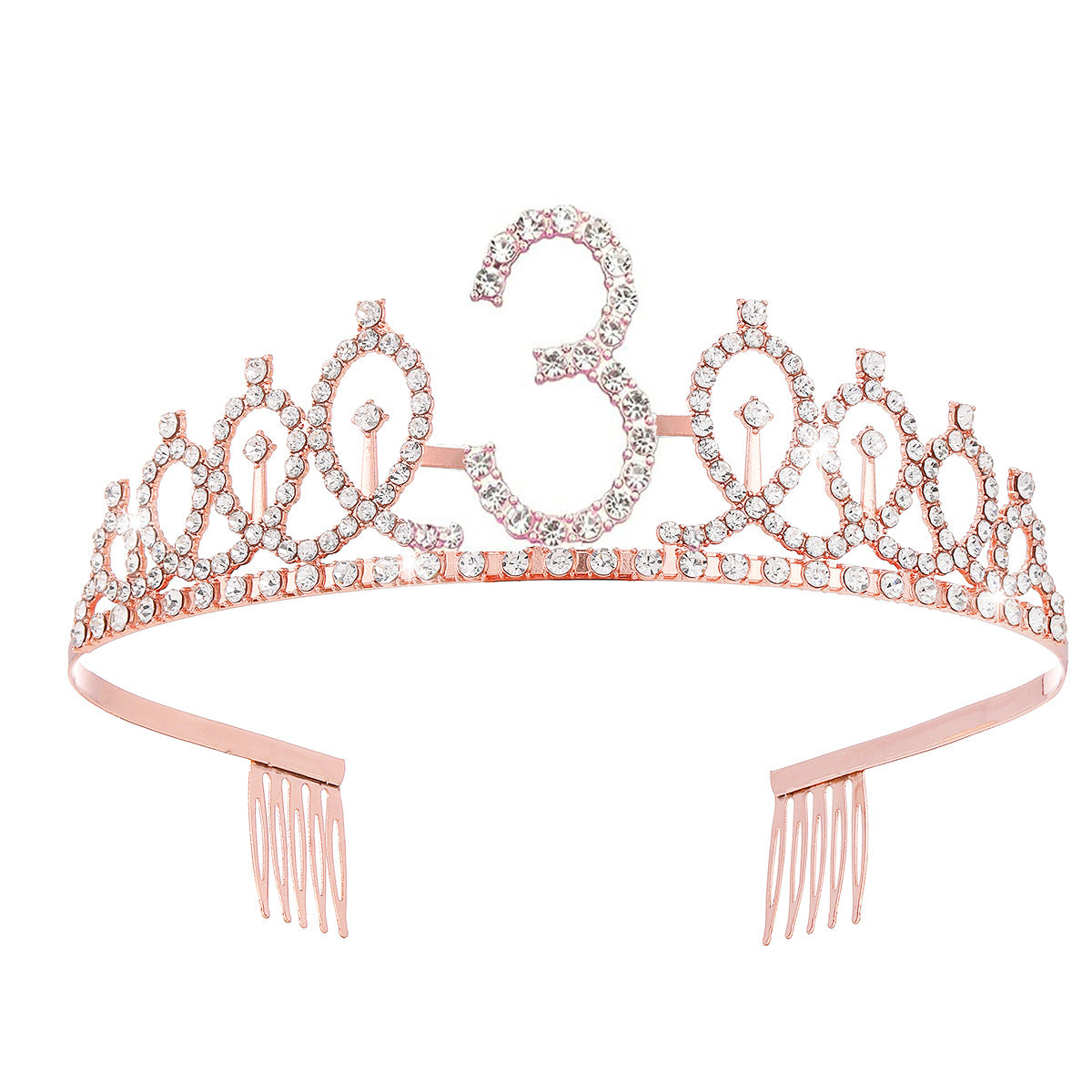 Damen Kristallverzierte Tiara mit elegantem Design Brehn