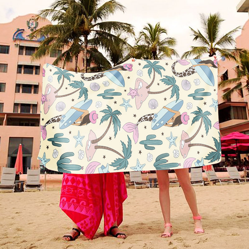 Stranddecke mit kreativem Kunstdesign Brehn