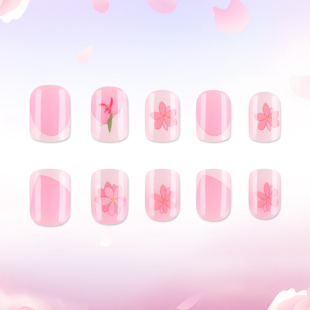 Blumen Design Press-On Nagelkunst Brehn