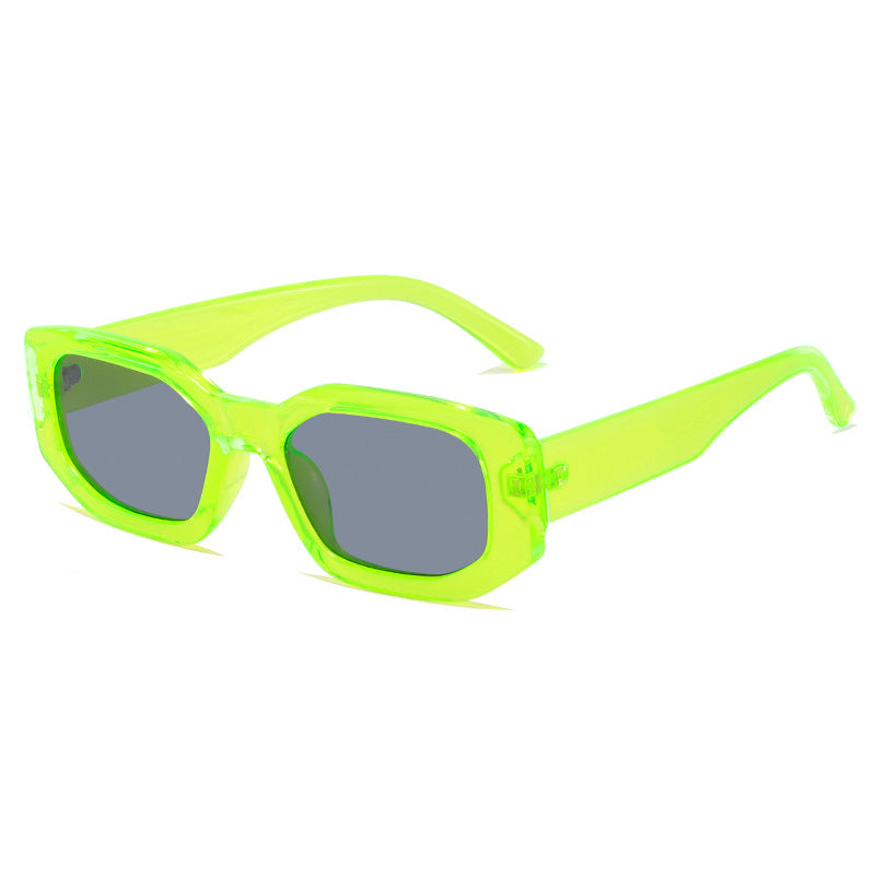 Damen modische quadratische Sonnenbrille mit unverwechselbarem Rahmen Brehn