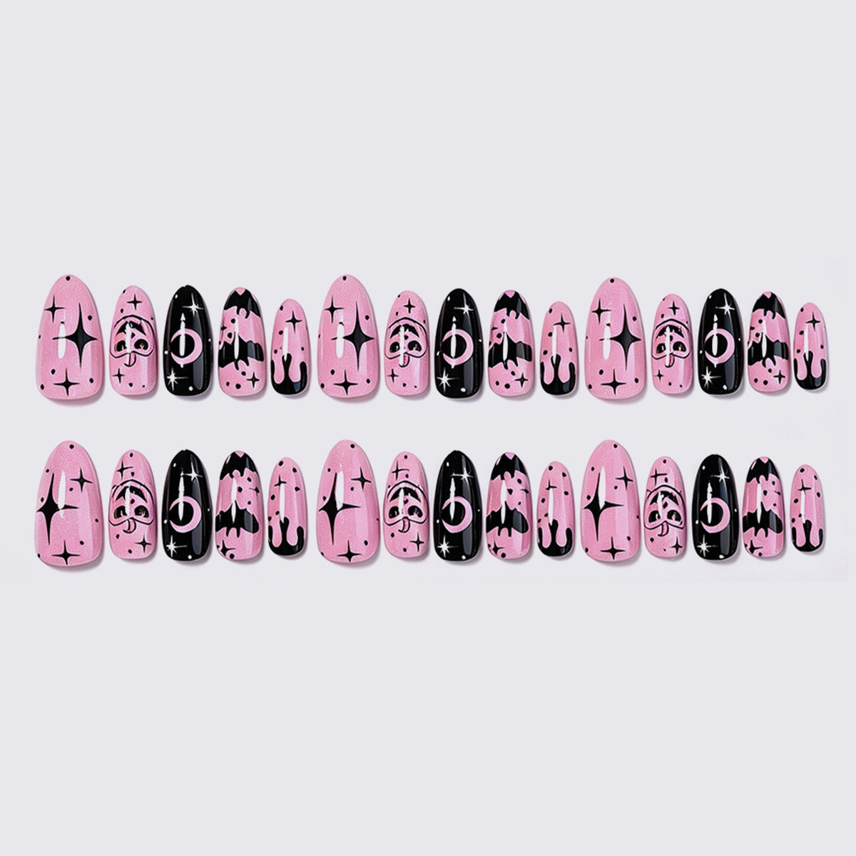 Kreatives Nagelset mit Halloween-Motiv Brehn