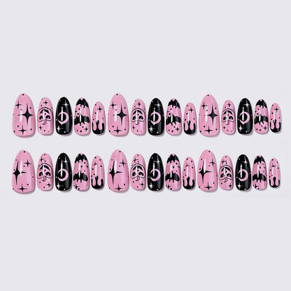 Kreatives Nagelset mit Halloween-Motiv Brehn