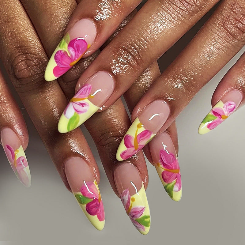 Blumen Design Acryl Nagelverlängerungen Brehn