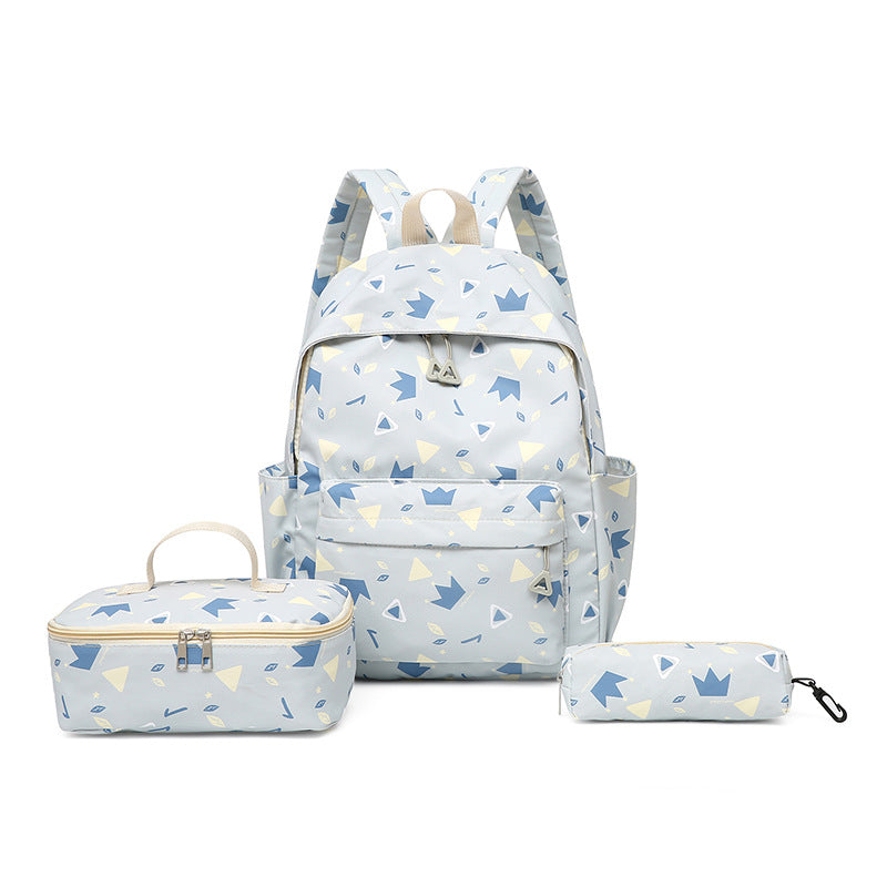 Stylischer Rucksack mit Separatem Lunchbehälter und Federmäppchen Brehn