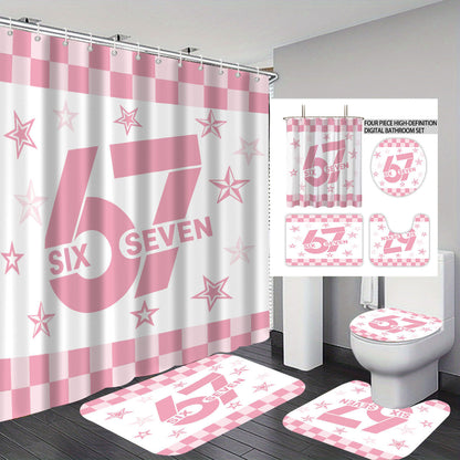 Buntes Dessert-Themen Badezimmer Set Brehn