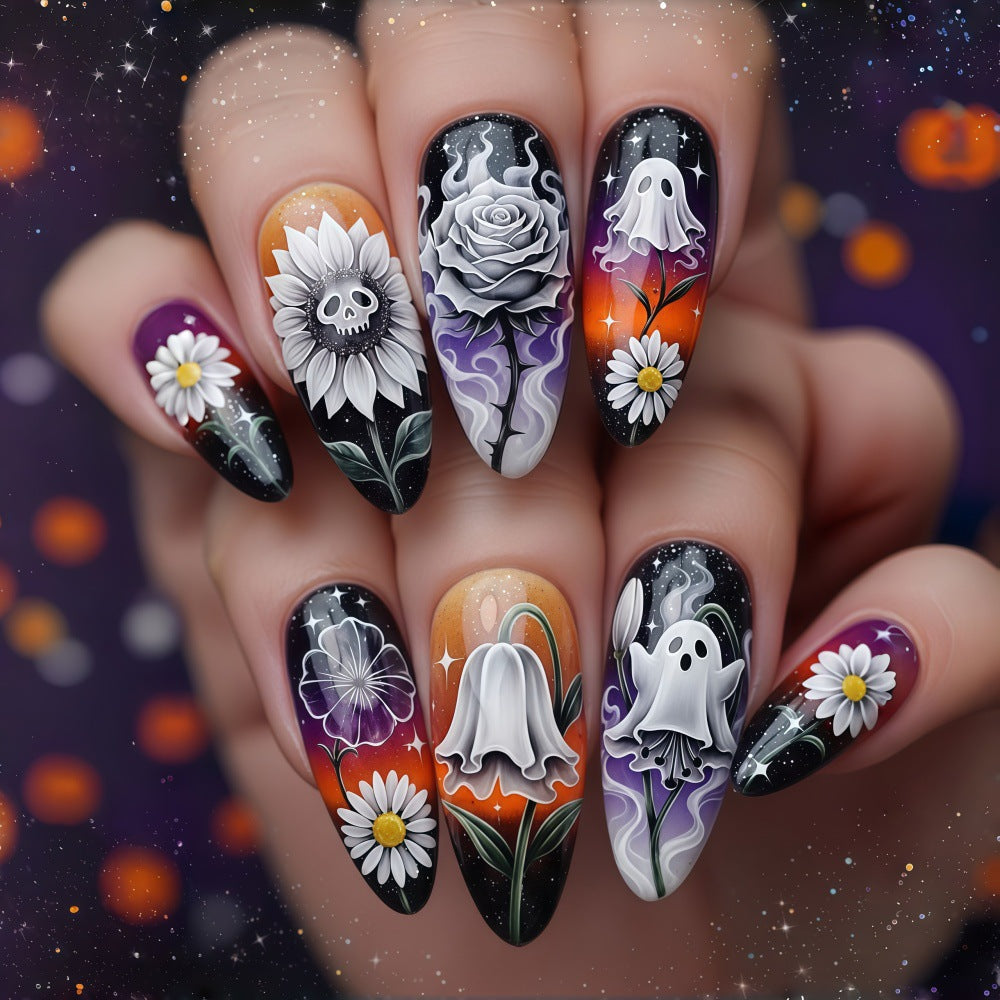 Kreative Kunstnägel im schaurigen Halloween-Design Brehn