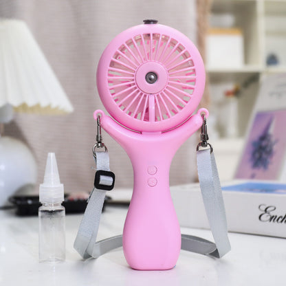 Damen tragbarer Mini Handventilator mit Sprühfunktion und ergonomischem Design Brehn