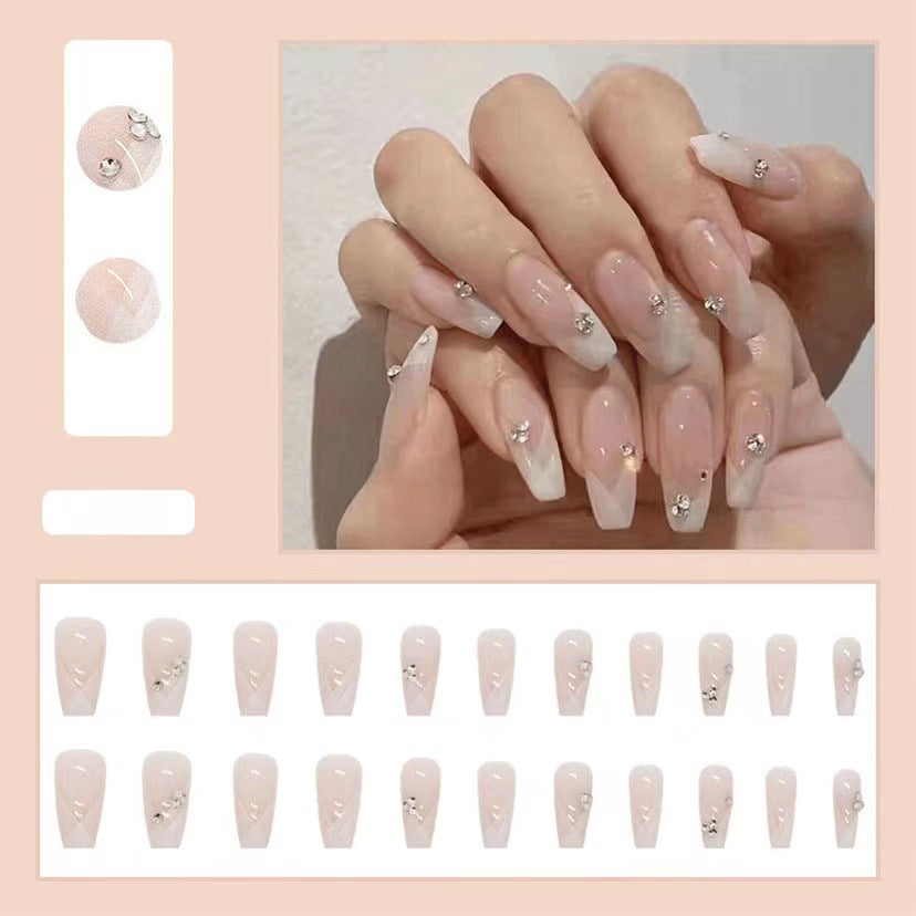 Funkelndes Strass-Kunstnagel-Set Brehn