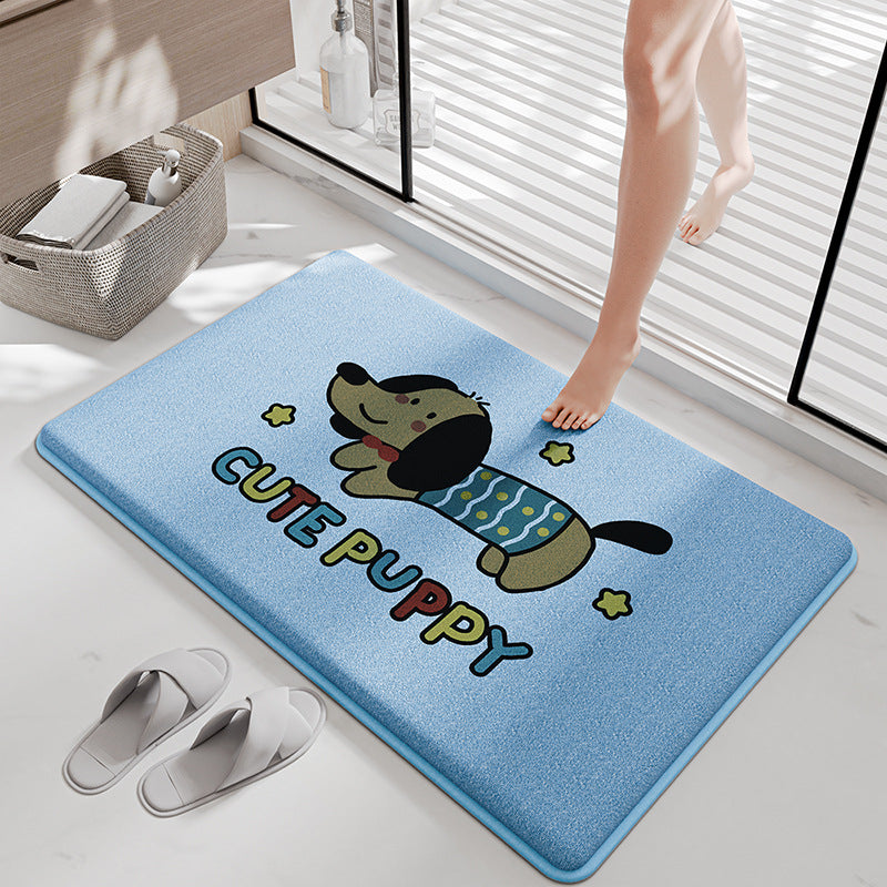 Lustige Cartoon Badematte Brehn