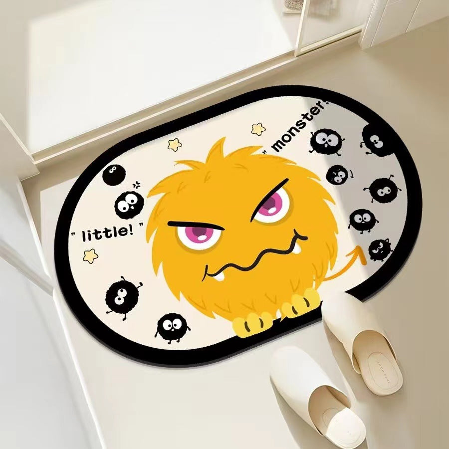 Verspielte Monster-Themen-Badmatte Brehn