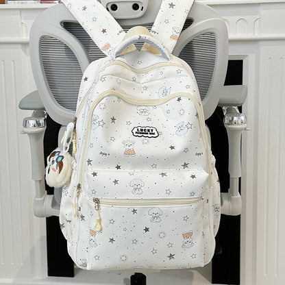 Verspielt Tierdruck Schul Rucksack