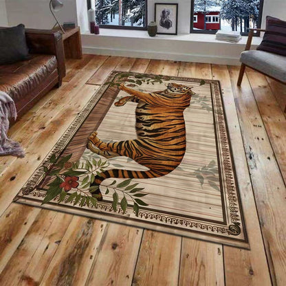 3D-gedrucktes Tiger-Wandmural Brehn