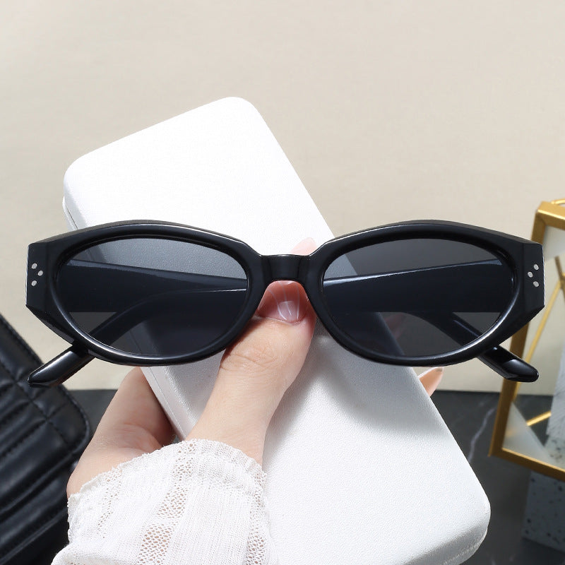 Damen modische Sonnenbrille mit animalischem Muster und stylishem Rahmen Brehn