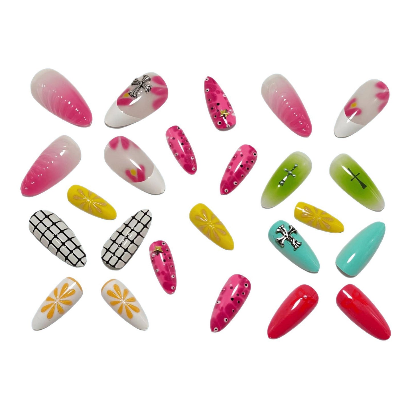 Kunstvolle Nagelkunstset mit Eleganten Motiven Brehn