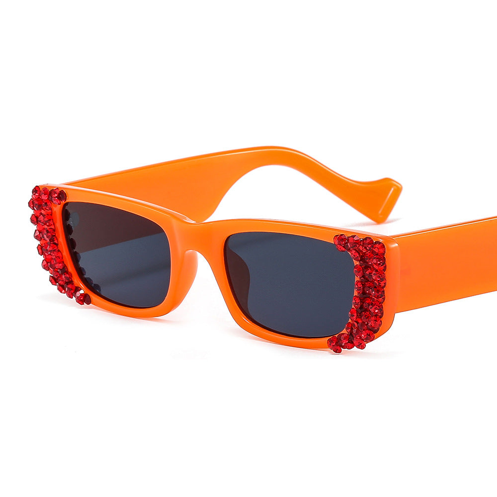 Damen extravagante Schmuckstein-Sonnenbrille Brehn