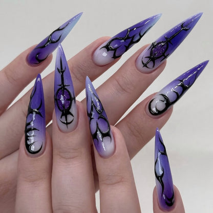Gothic Stiletto Nagelkunst Extensions Brehn