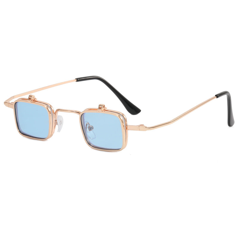 Damen Designer-Sonnenbrille mit quadratischem Metallrahmen Brehn