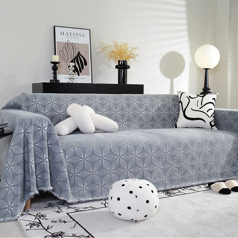 Strukturierte dekorative Sofaüberwurfdecke