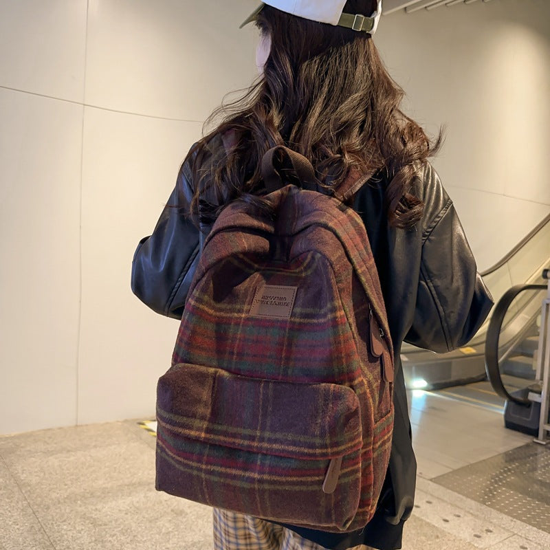 Stylische Karierte Rucksack Brehn