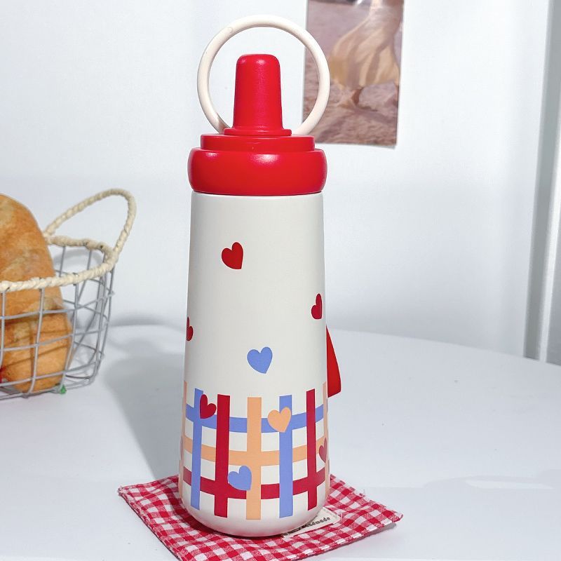 Damen stilvolle Trinkflasche mit elegantem Schleifenmotiv Brehn