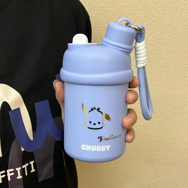 Damen Isoliertrinkflasche mit innovativem Verschlusssystem und süßem Tierdesign Brehn