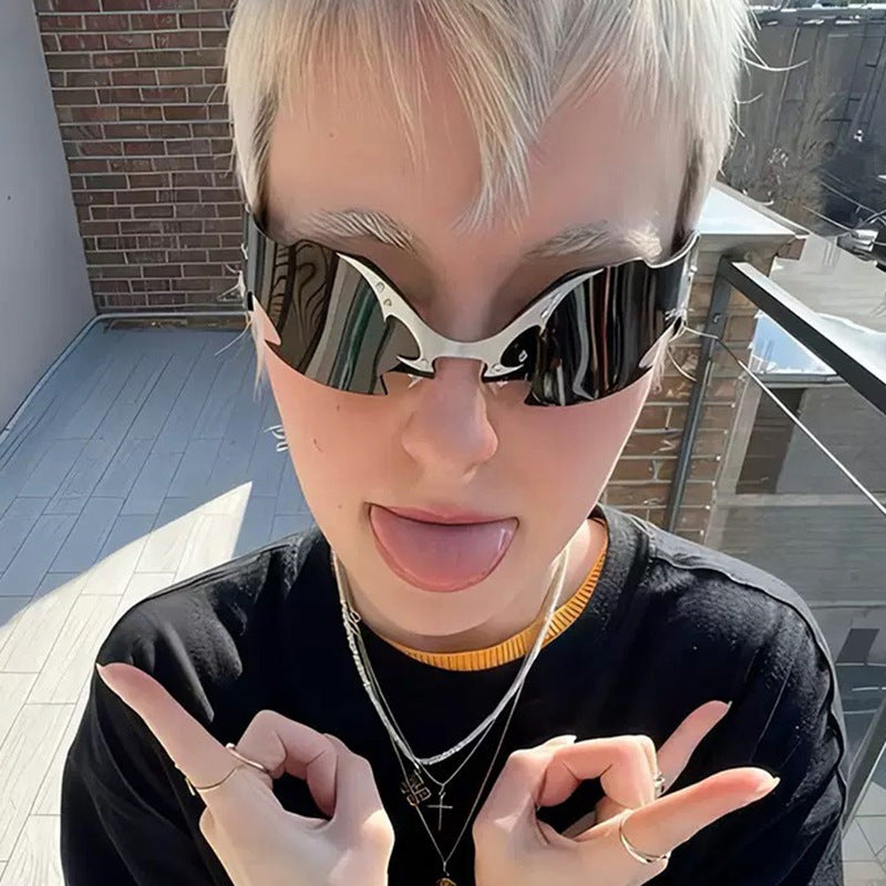 Damen futuristische Sportsonnenbrille Brehn