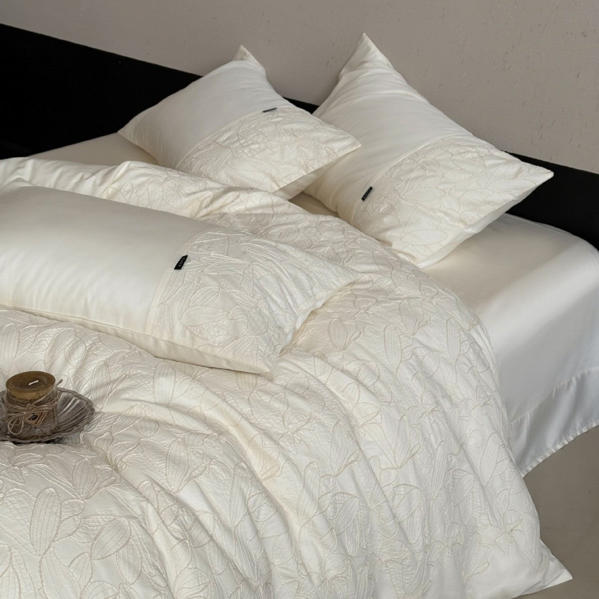 Gestepptes Matelassé Bettbezugset mit wendbarem Satinrücken