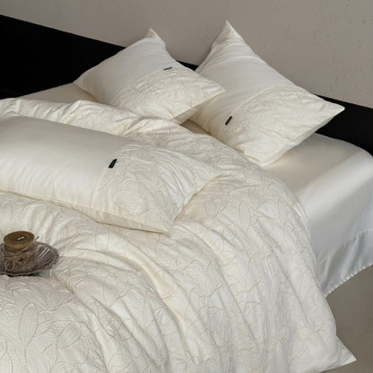 Gestepptes Matelassé Bettbezugset mit wendbarem Satinrücken