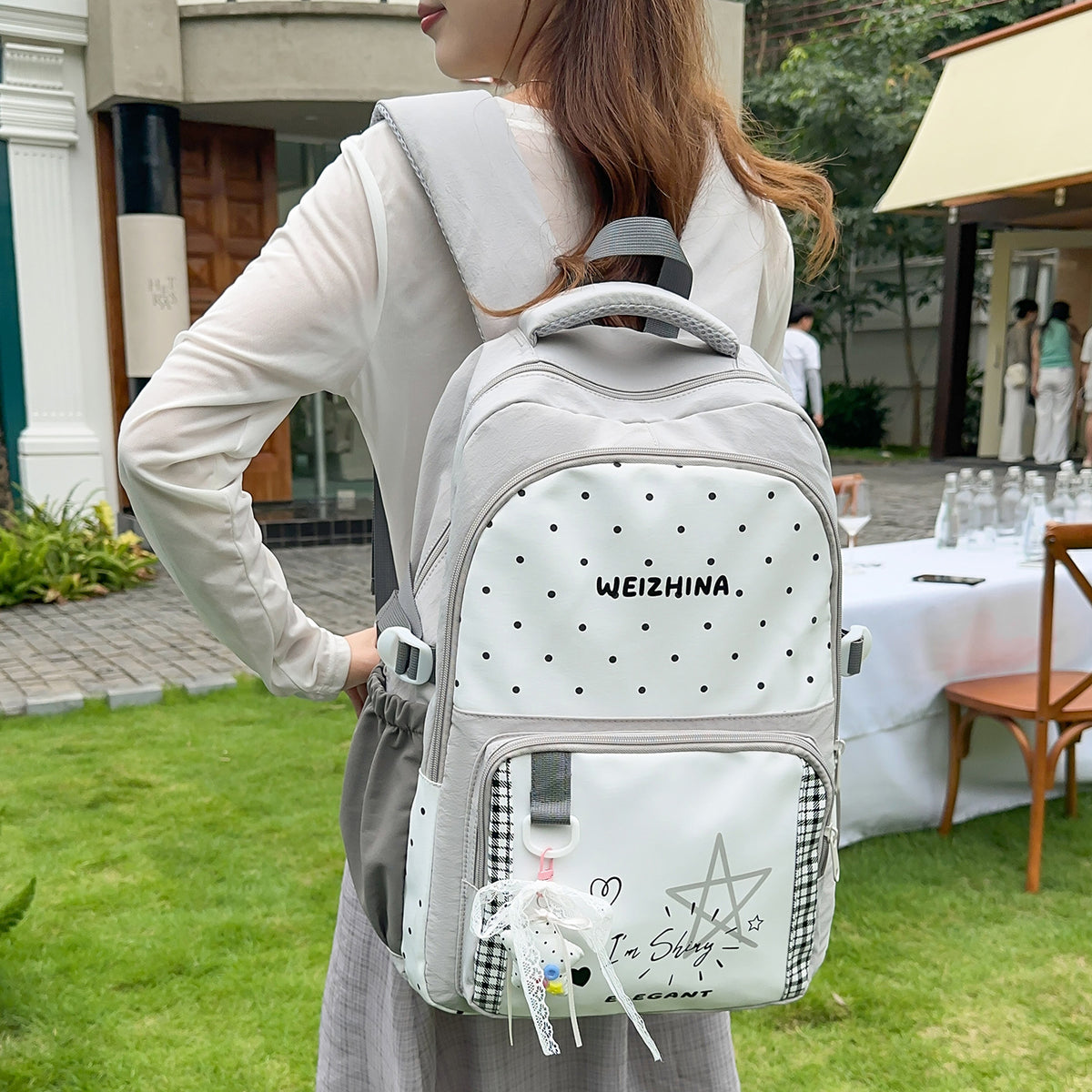 Trendige gepunktete Rucksack Brehn 1791204846