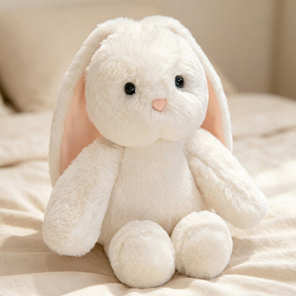 Plüsch Sitzender Hase Kuscheltier mit Herunterhängenden Ohren Ultra-Weicher Kunstpelz und Bohnenfüllung Basis Brehn