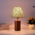 Dekorative Blumen Schatten Tischlampe