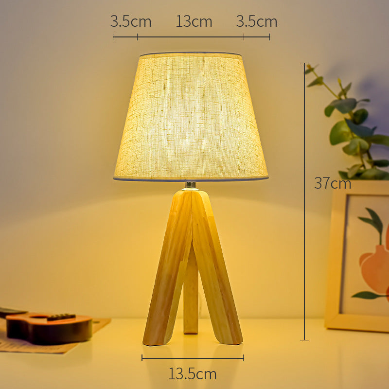 Moderne Holzfuß Tischlampe