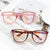 Damen modische Brille mit kantigem Design Brehn
