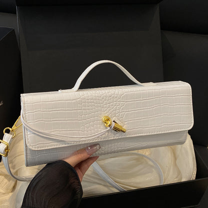 Elegante Handtasche mit Krokodiltextur