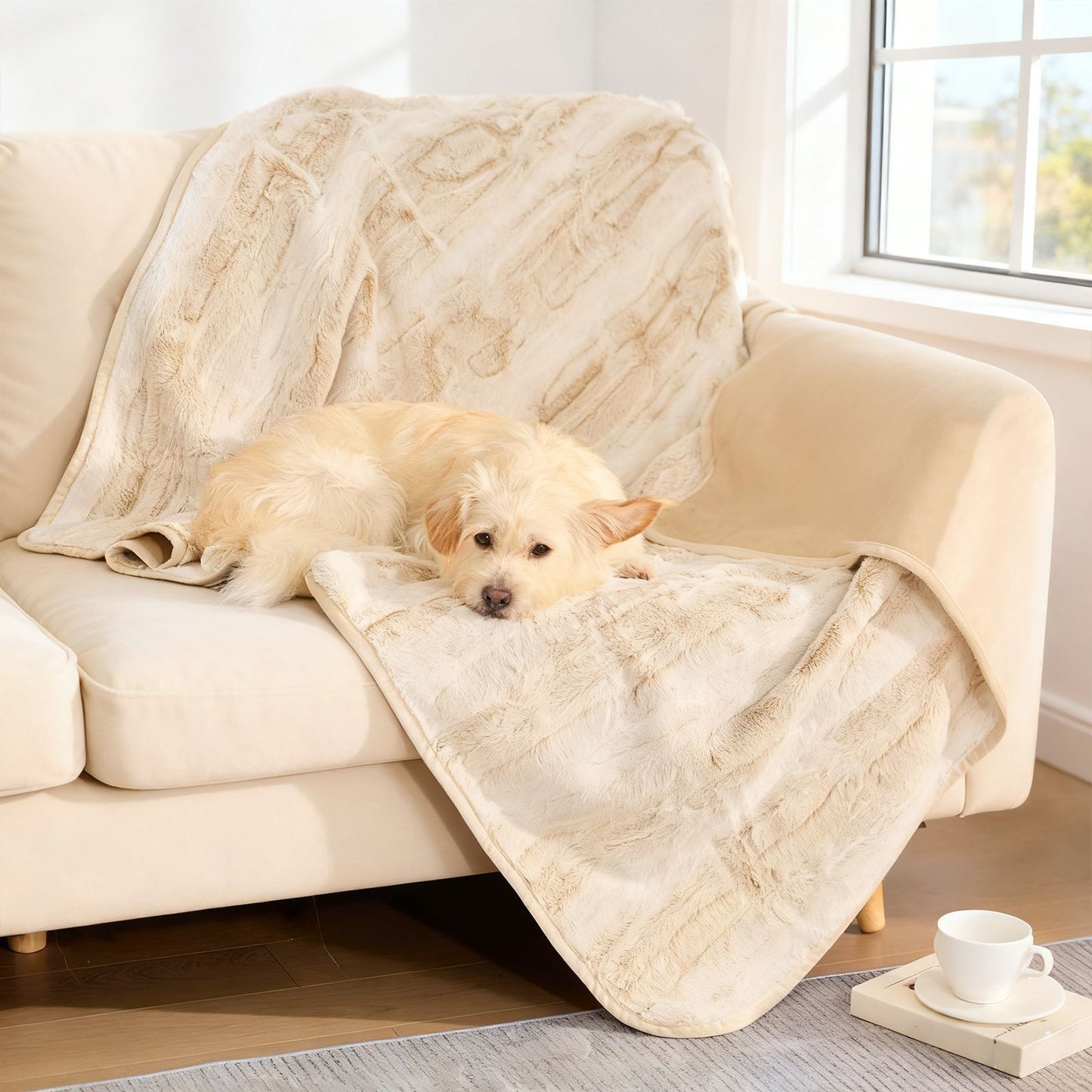 Plüsch Hund Wurfdecke