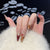 Künstlerisches Floral Design Stiletto Druck-Nagelset Brehn