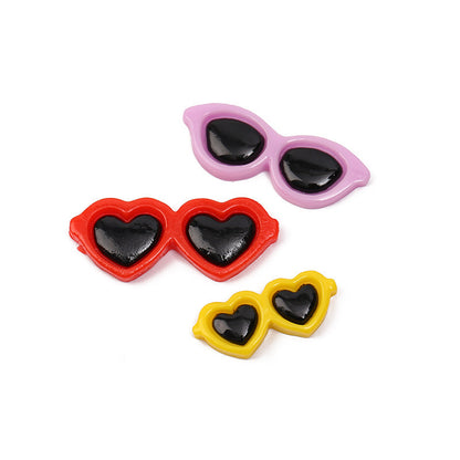 Dekorative herzförmige Sonnenbrillen Clips Brehn