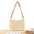 Modische Strohtasche mit Kettenriemen Brehn