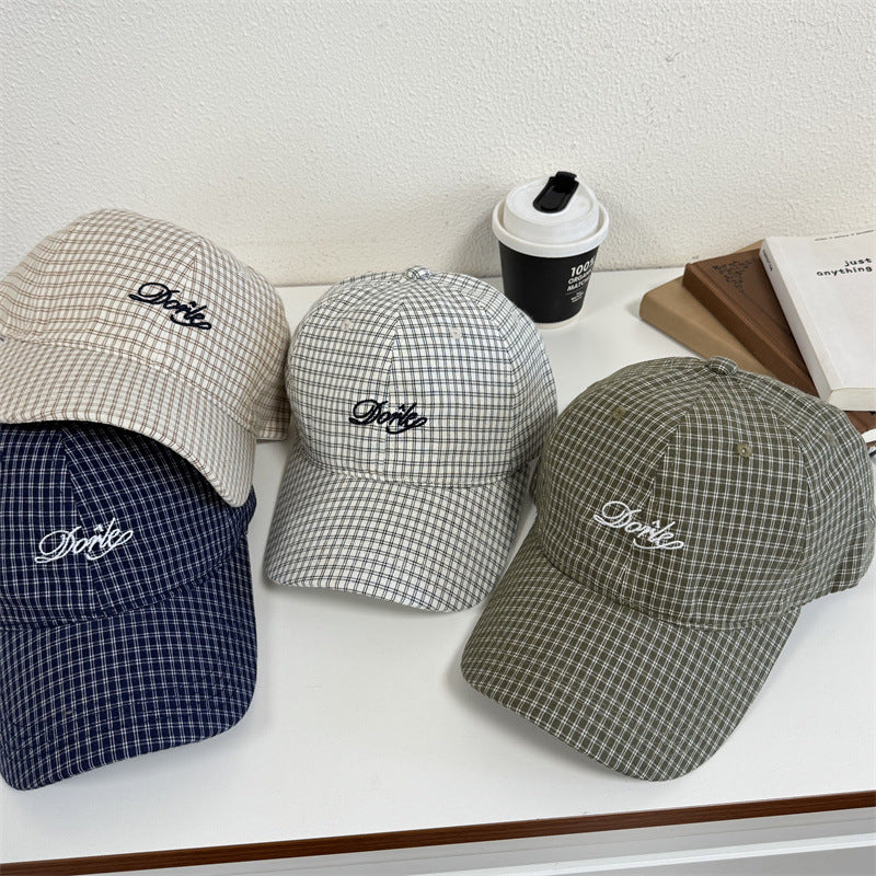 Herren Freizeit kariertes Baseballcap Brehn