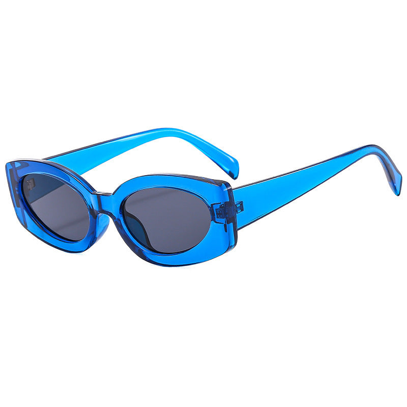 Damen modische Sonnenbrille mit einzigartigem, geschwungenem Rahmen Brehn
