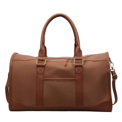 Klassische Leder Reise Duffle Brehn