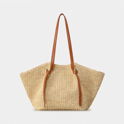 Geräumige Geflochtene Strohtasche